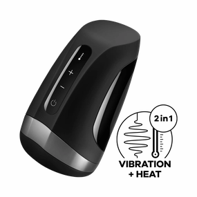 Satisfyer - Men Heat Vibration Masturbator (Black)