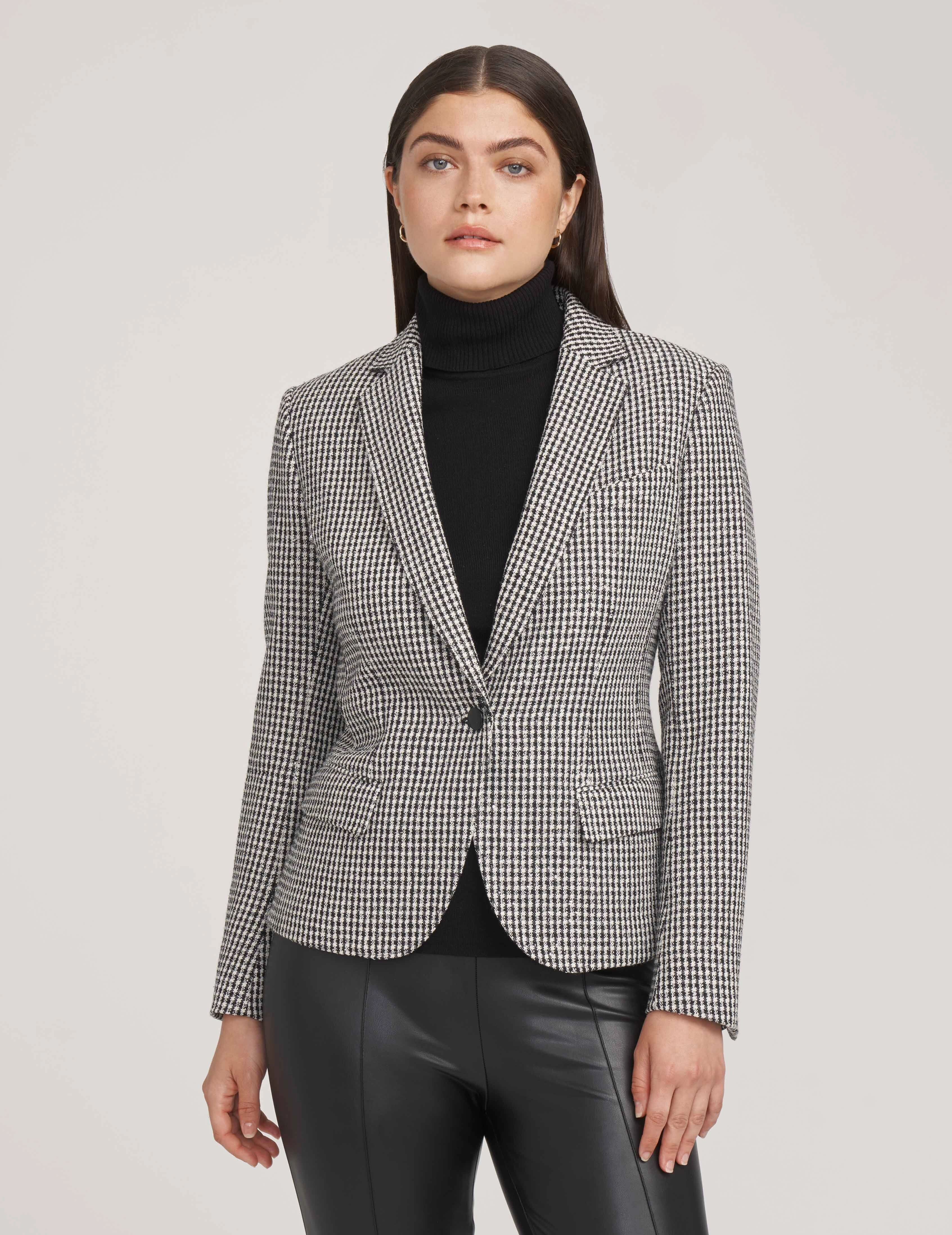 Sequin One Button Notch Collar Blazer- Sale