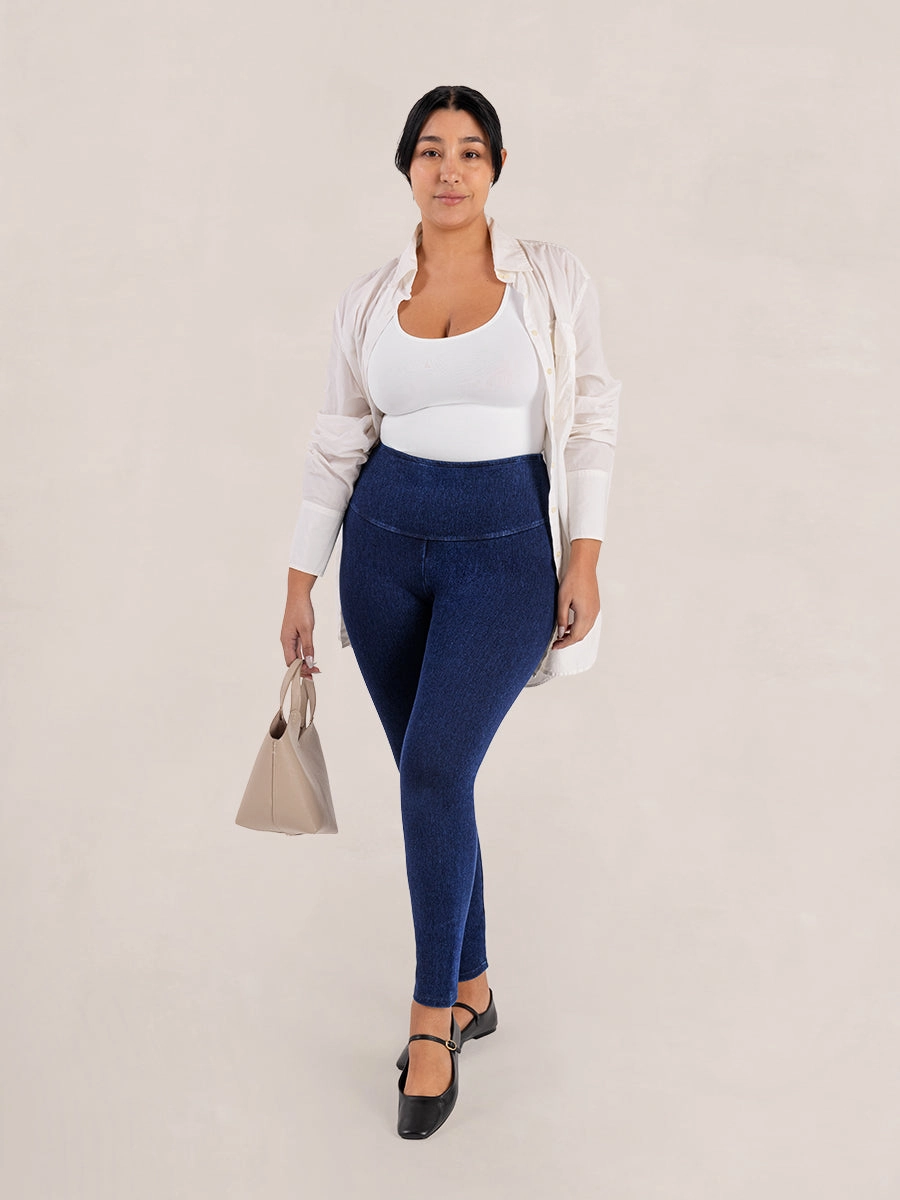 Shapermint Essentials High-Waisted Shaping Jeggings - Wear Test