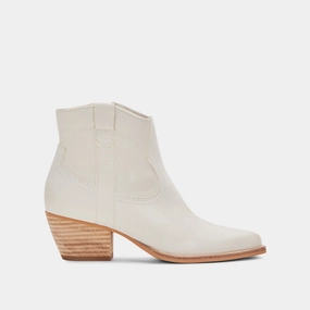 SILMA BOOTIES IVORY NUBUCK - re:vita