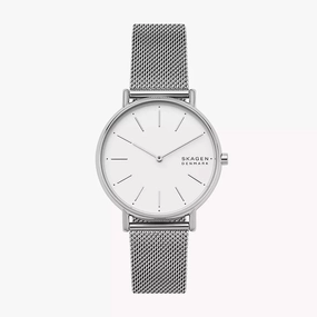 SKAGEN SKW2785 Signatur Silver-Tone Steel Women's Mesh Watch