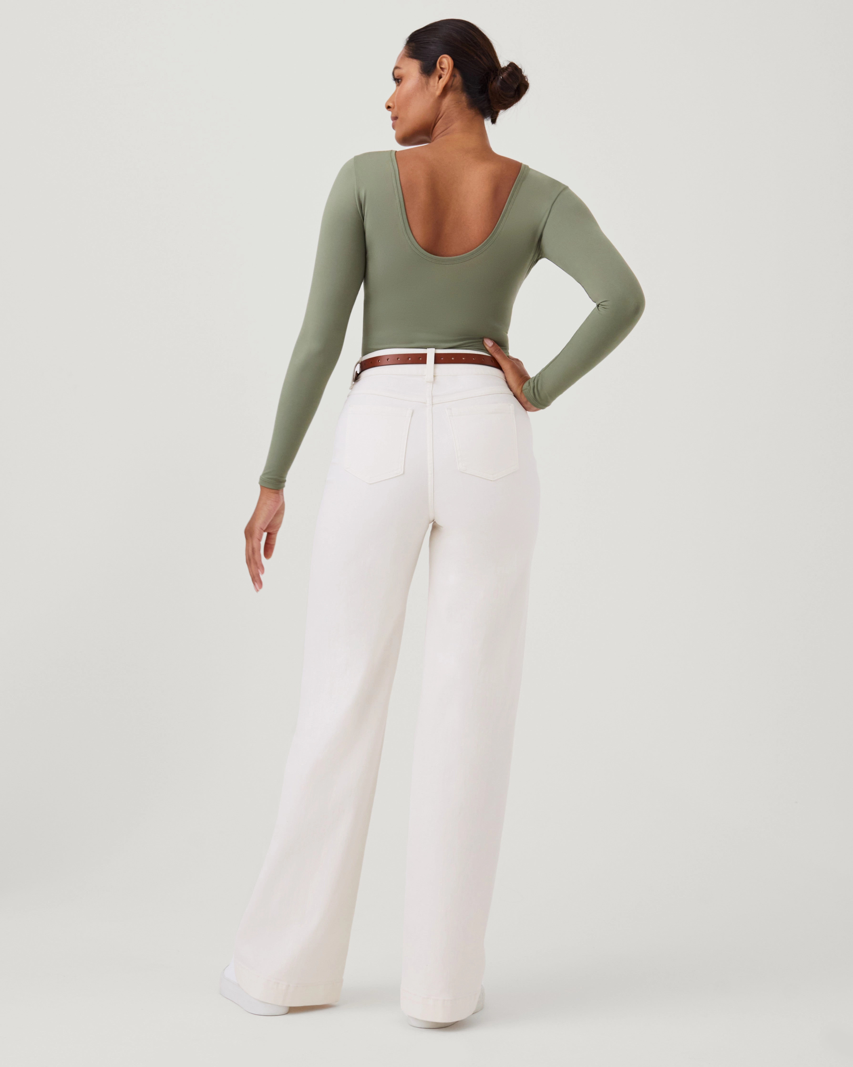 SPANX® Suit Yourself Long Sleeve Scoop Neck Bodysuit