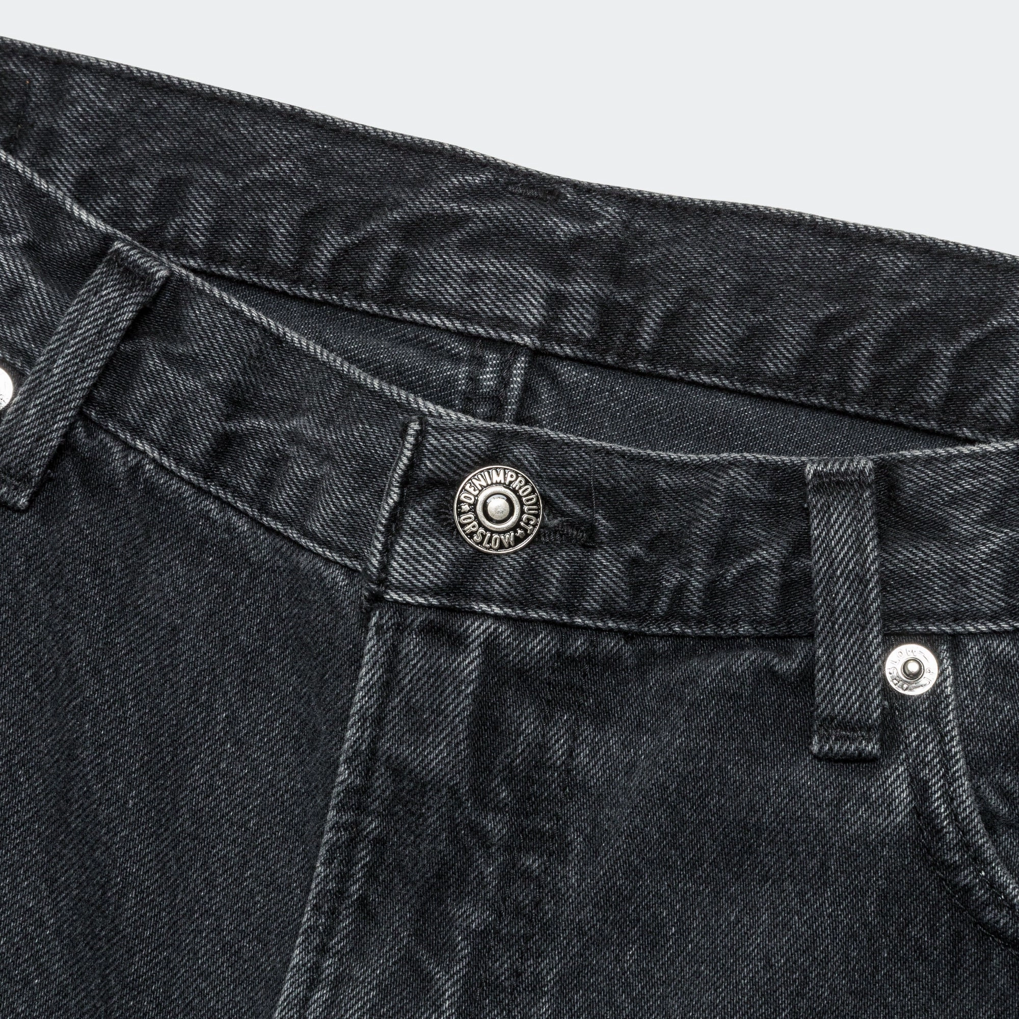 Super Dad Fit Shorts - Black Denim Stone
