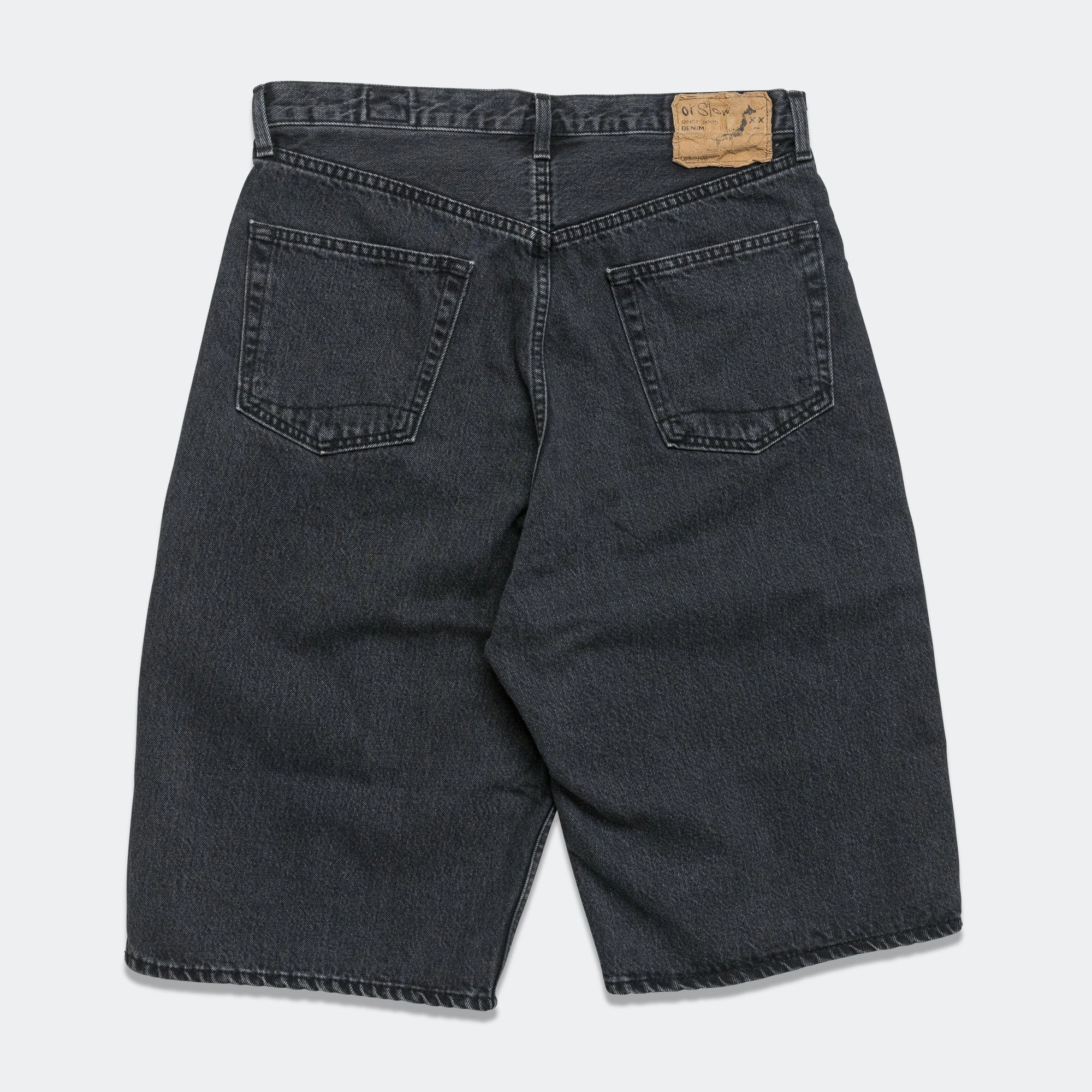 Super Dad Fit Shorts - Black Denim Stone
