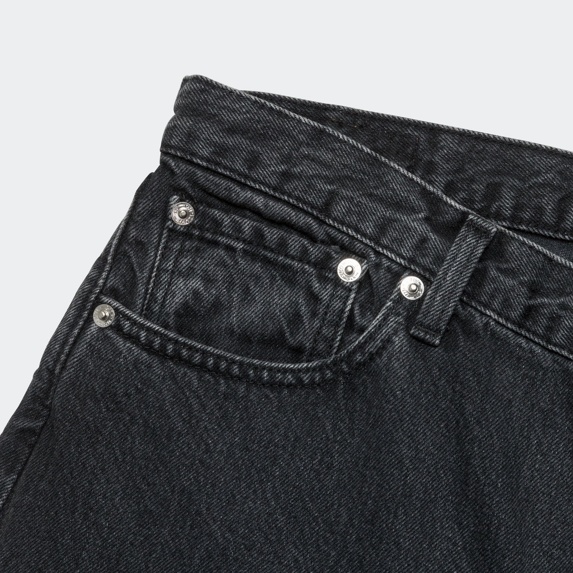 Super Dad Fit Shorts - Black Denim Stone