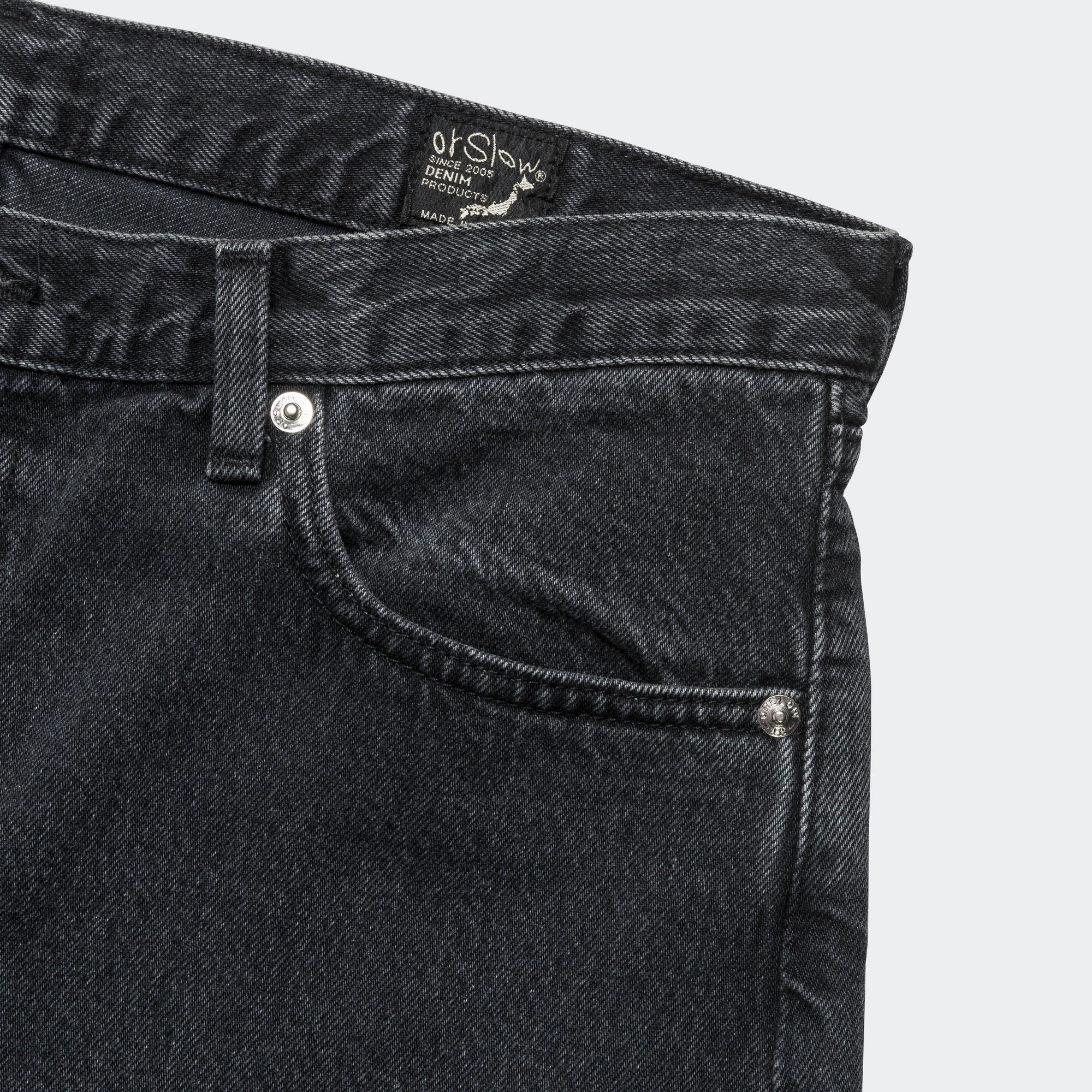 Super Dad Fit Shorts - Black Denim Stone