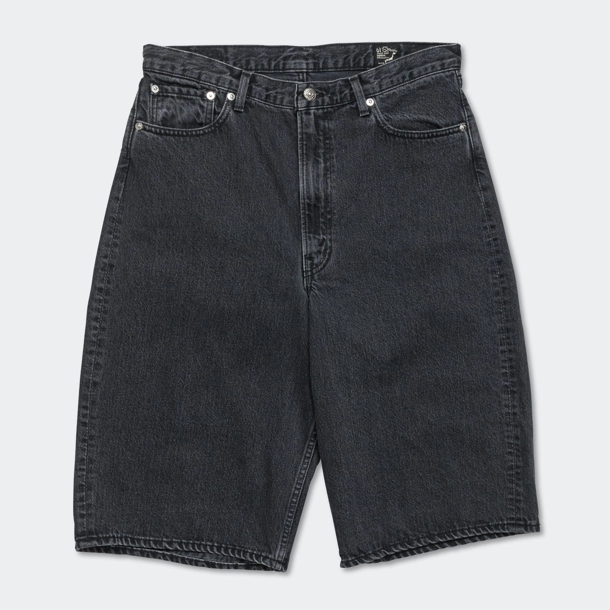 Super Dad Fit Shorts - Black Denim Stone