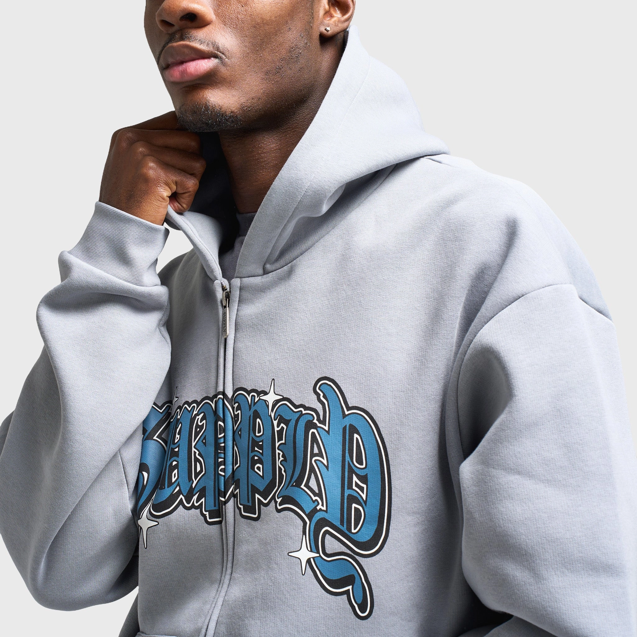 Supply & Demand Brandon Full Zip Hoodie / Grey
