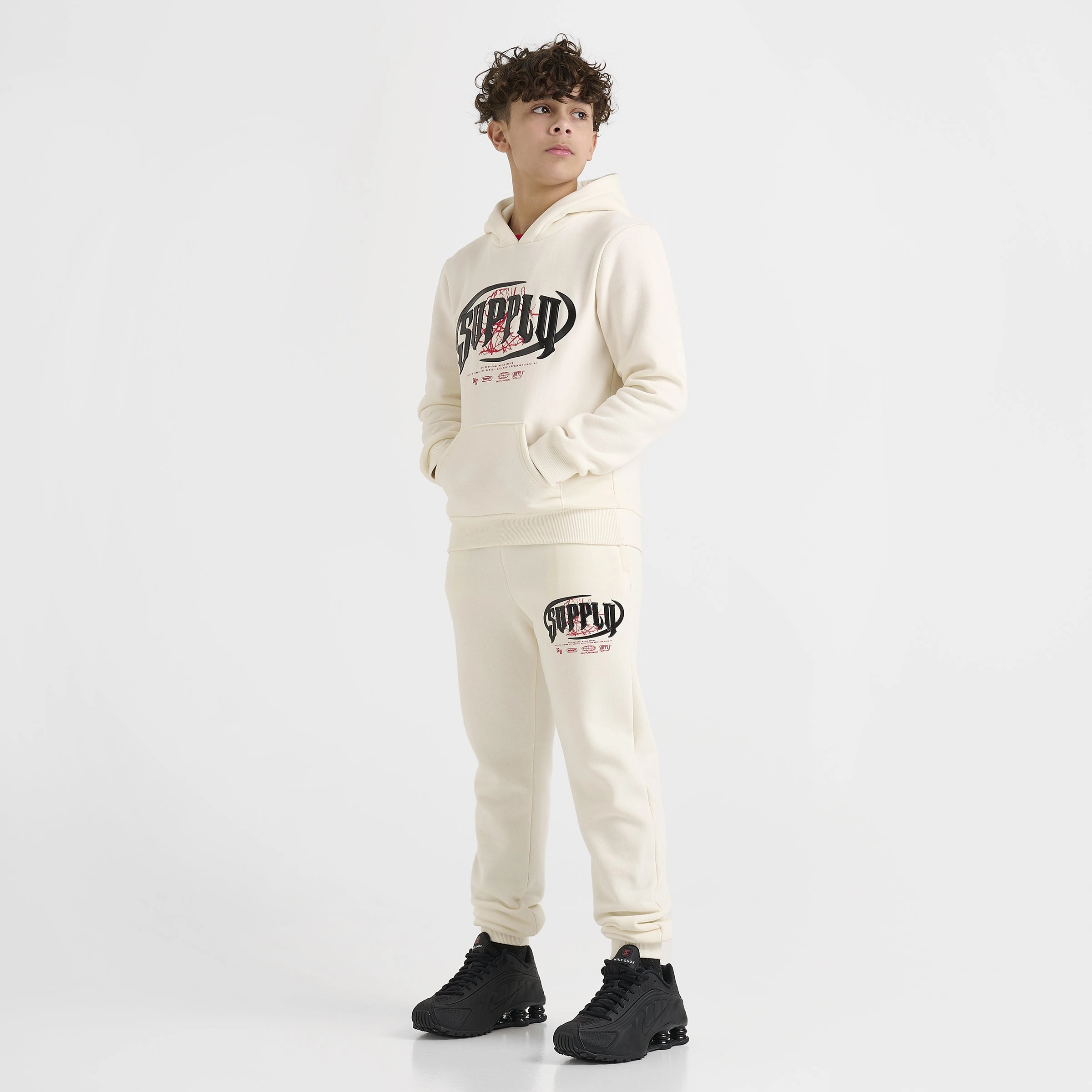 Supply & Demand Junior Boys' Chrome Jogger Pants Tofu / Chinese Red