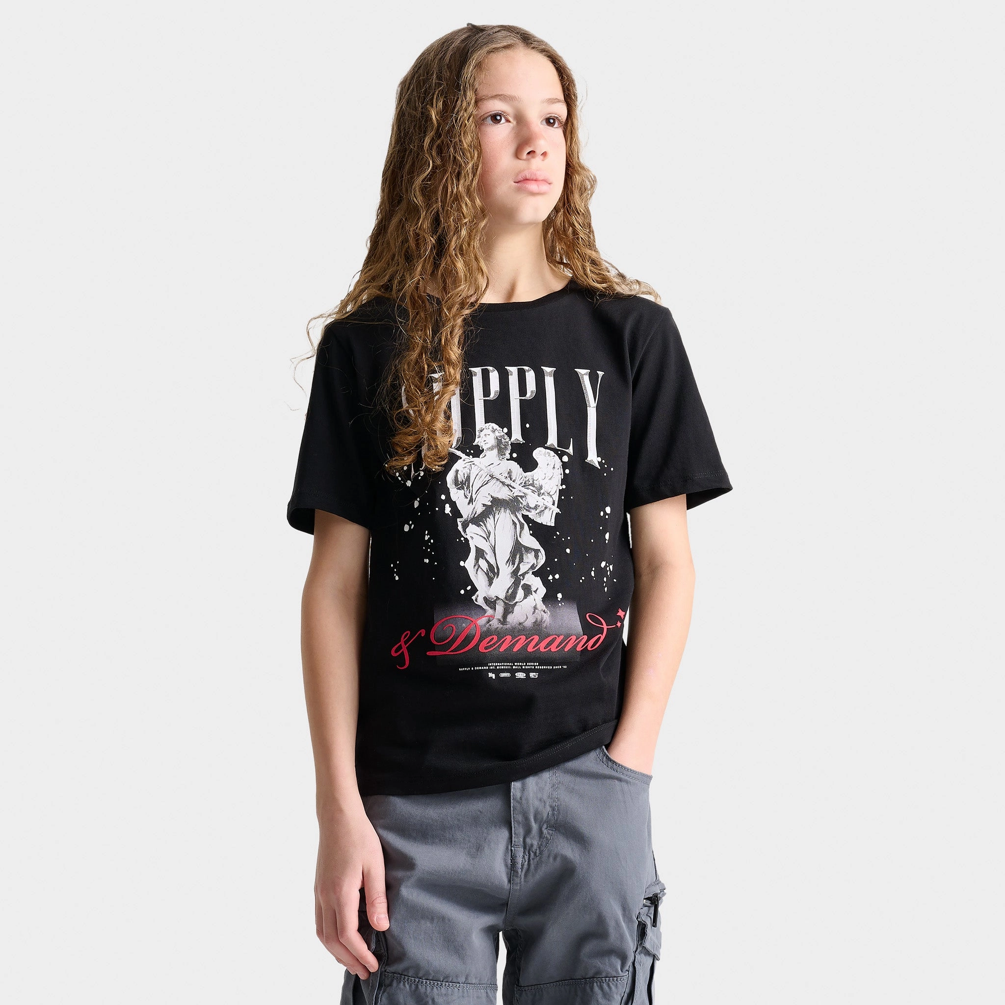 Supply & Demand Junior Boys' Divine T-shirt / Black