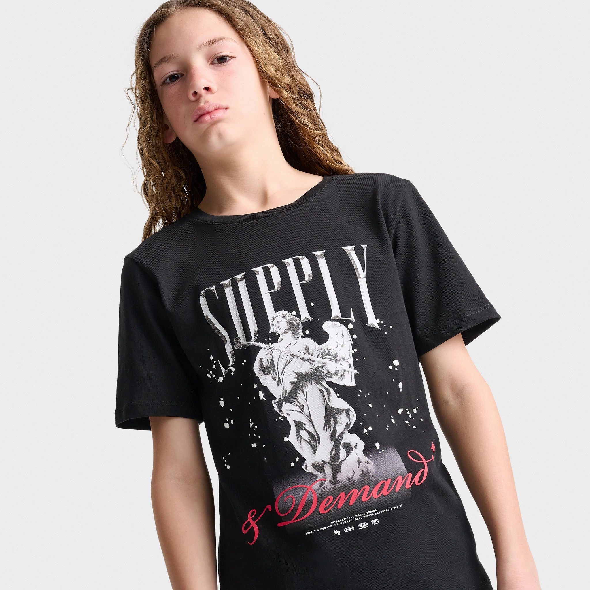 Supply & Demand Junior Boys' Divine T-shirt / Black