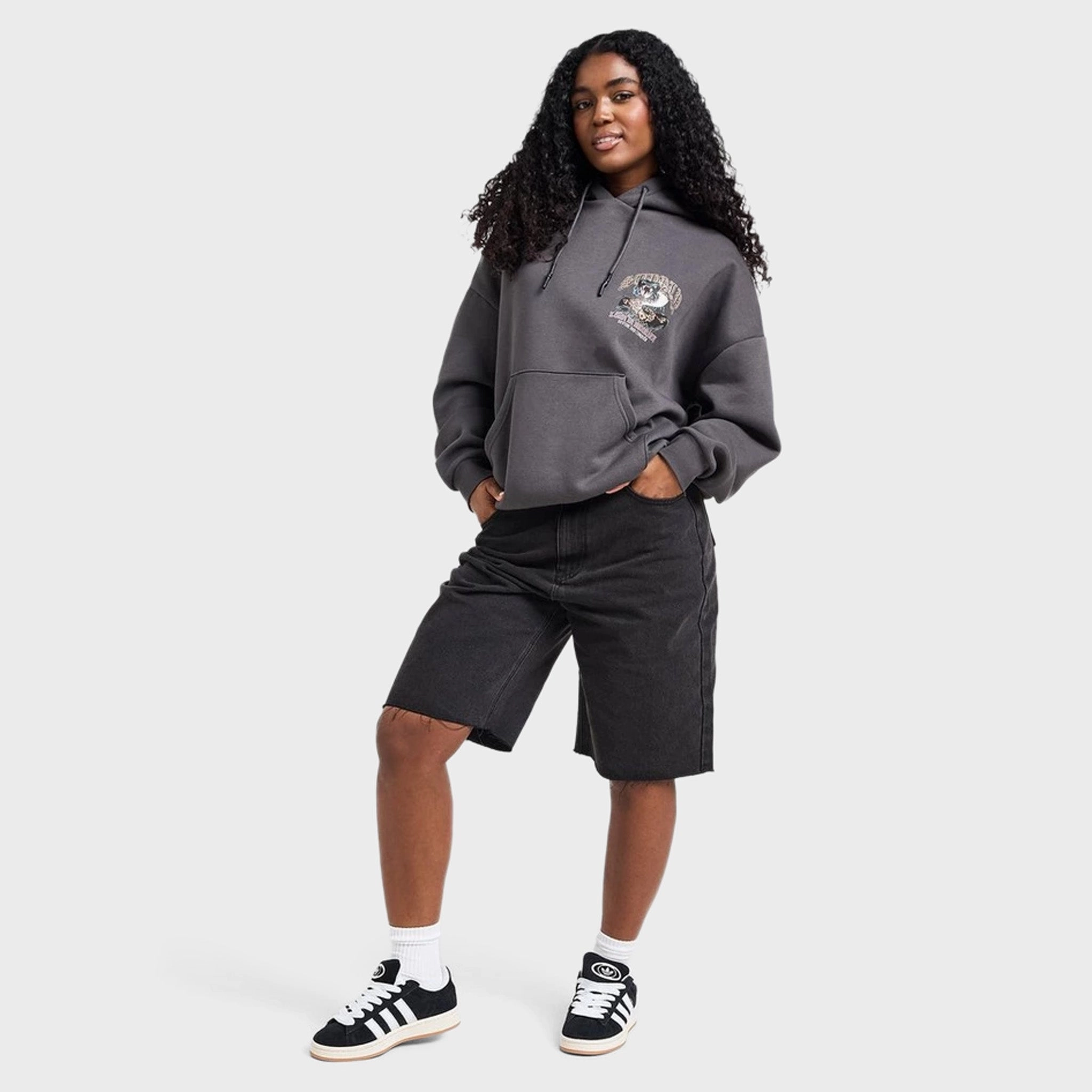 Supply & Demand Women's Born Graphic Hoodie / Black Oyster