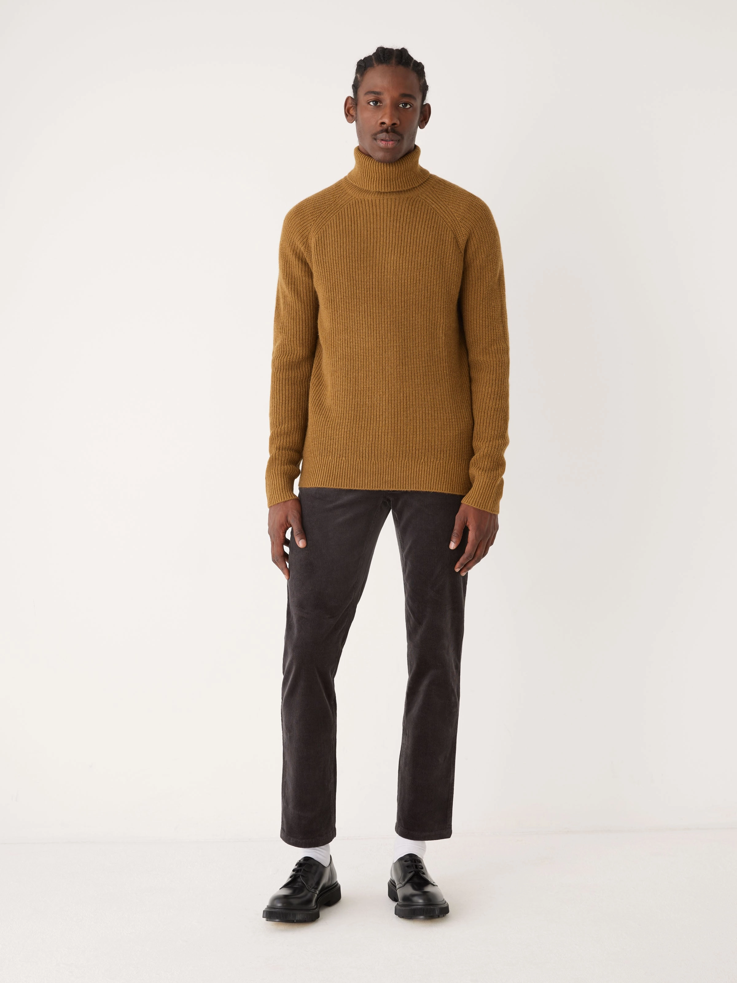 The Turtle Neck Sweater in Burnt Toffee