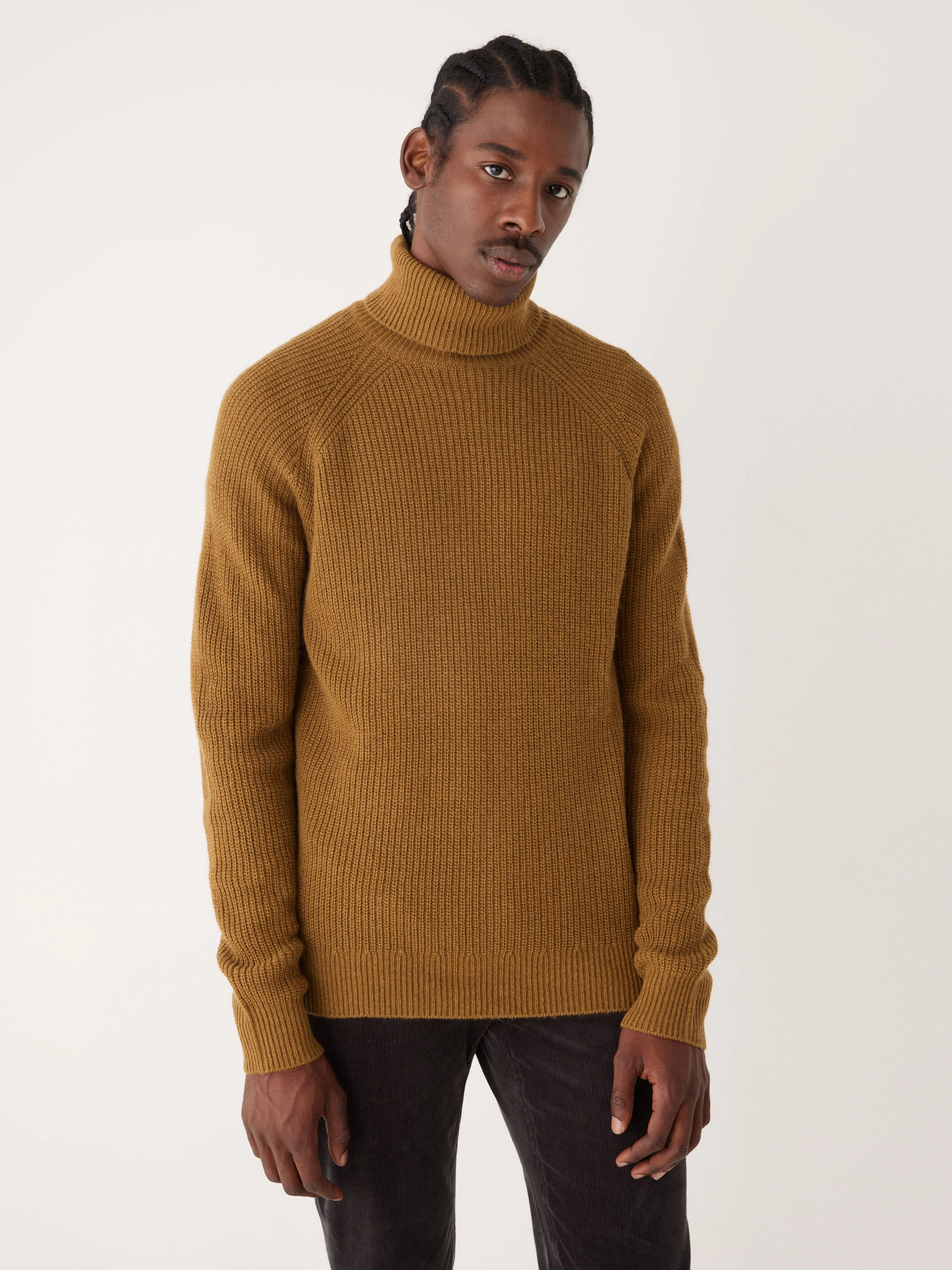 The Turtle Neck Sweater in Burnt Toffee