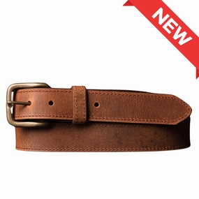 The Voyager Belt - Stitched Full-Grain Distressed Leather Belt