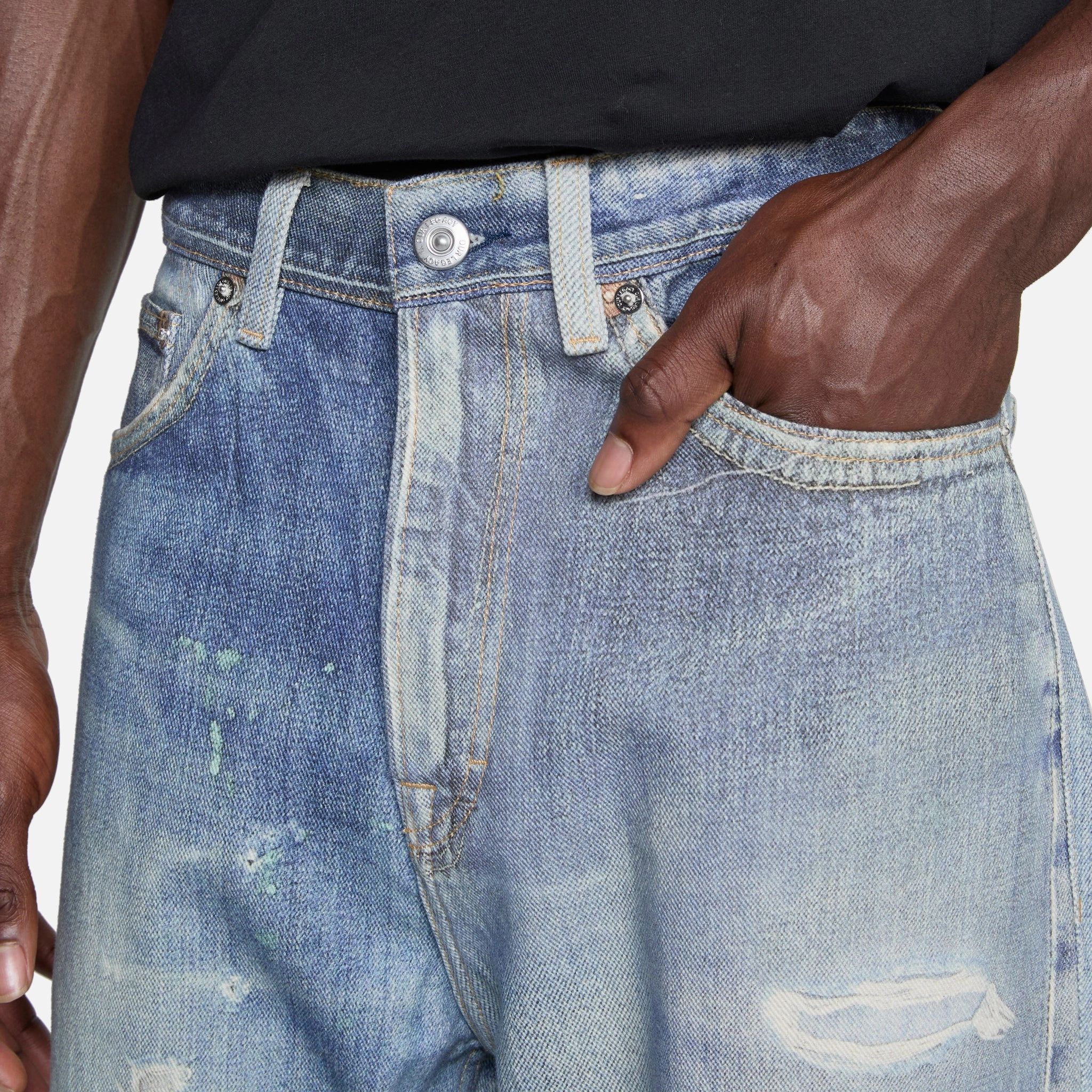 Third Cut Jeans Digital Denim Print