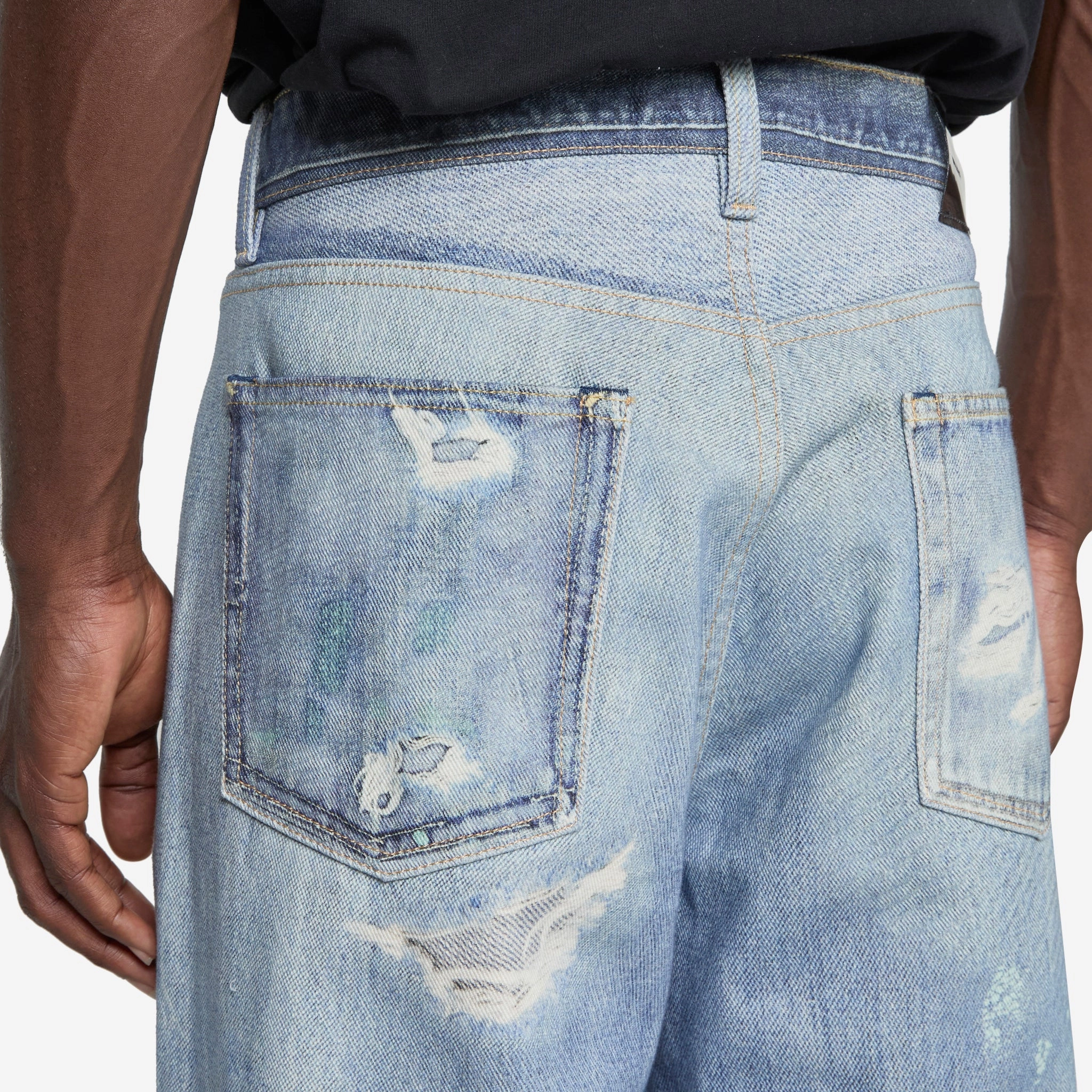 Third Cut Jeans Digital Denim Print
