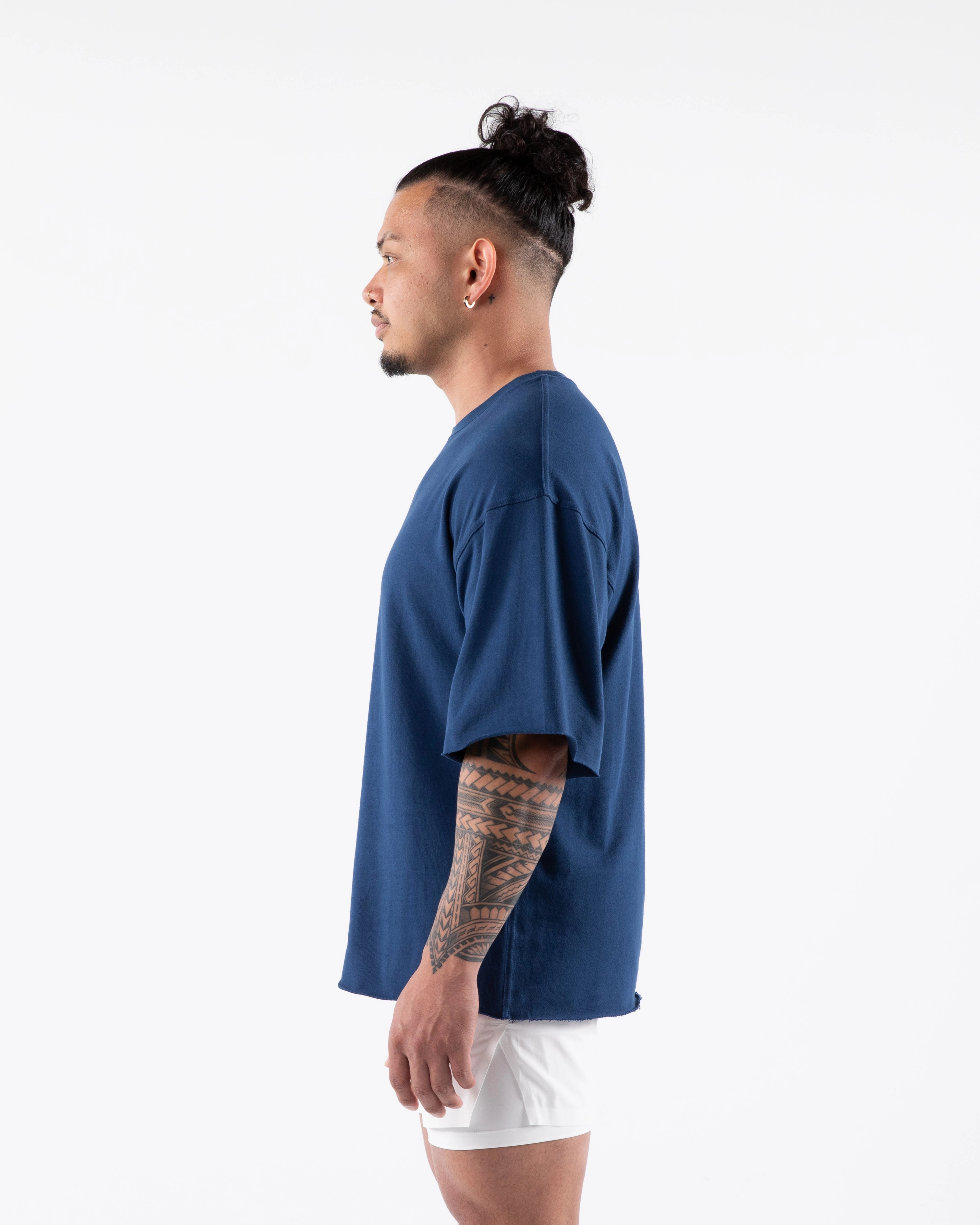 Three Pillar Terry Tee - Denim