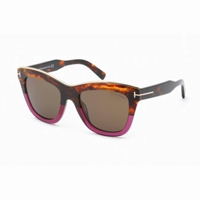 Tom Ford Women's Sunglasses - Full Rim Vintage Havana Plastic Cat Eye | FT0685 56E