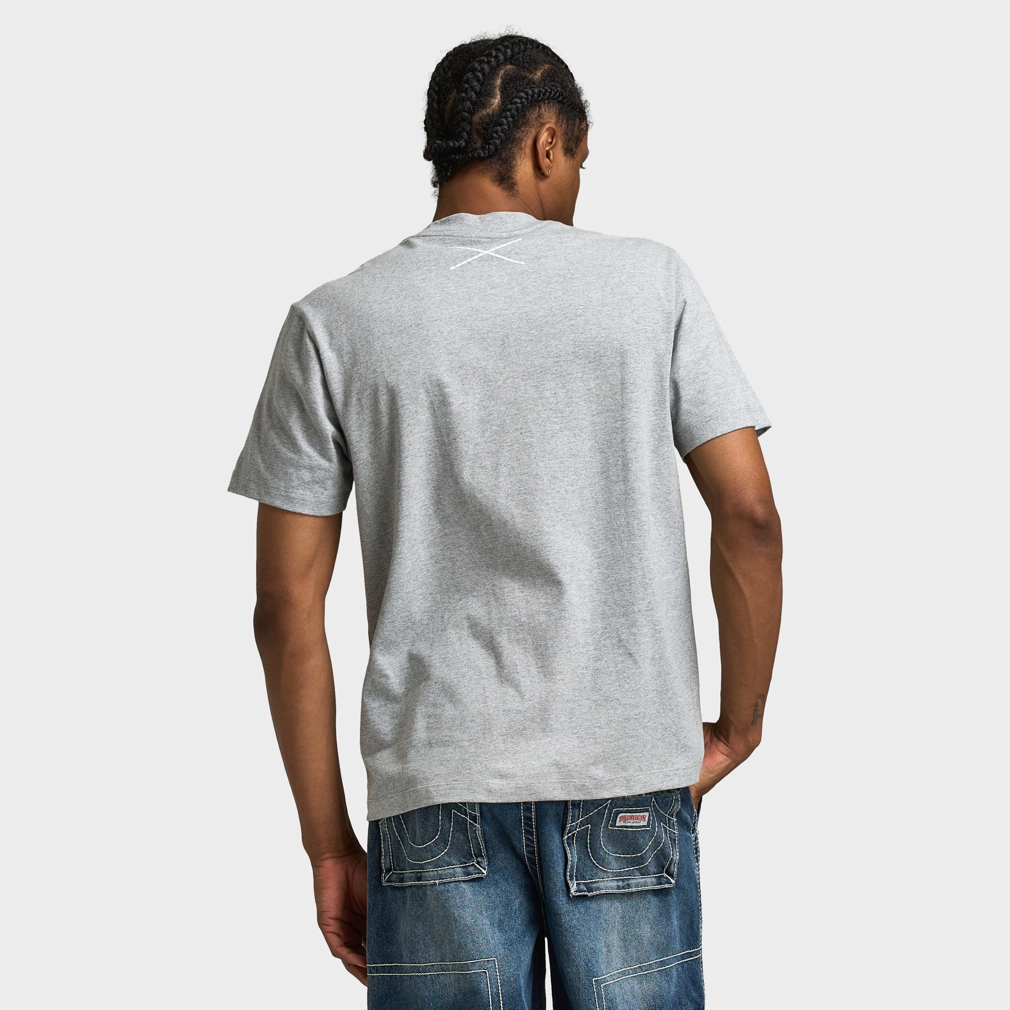 True Religion SRS Graphic Tee / Heather Grey