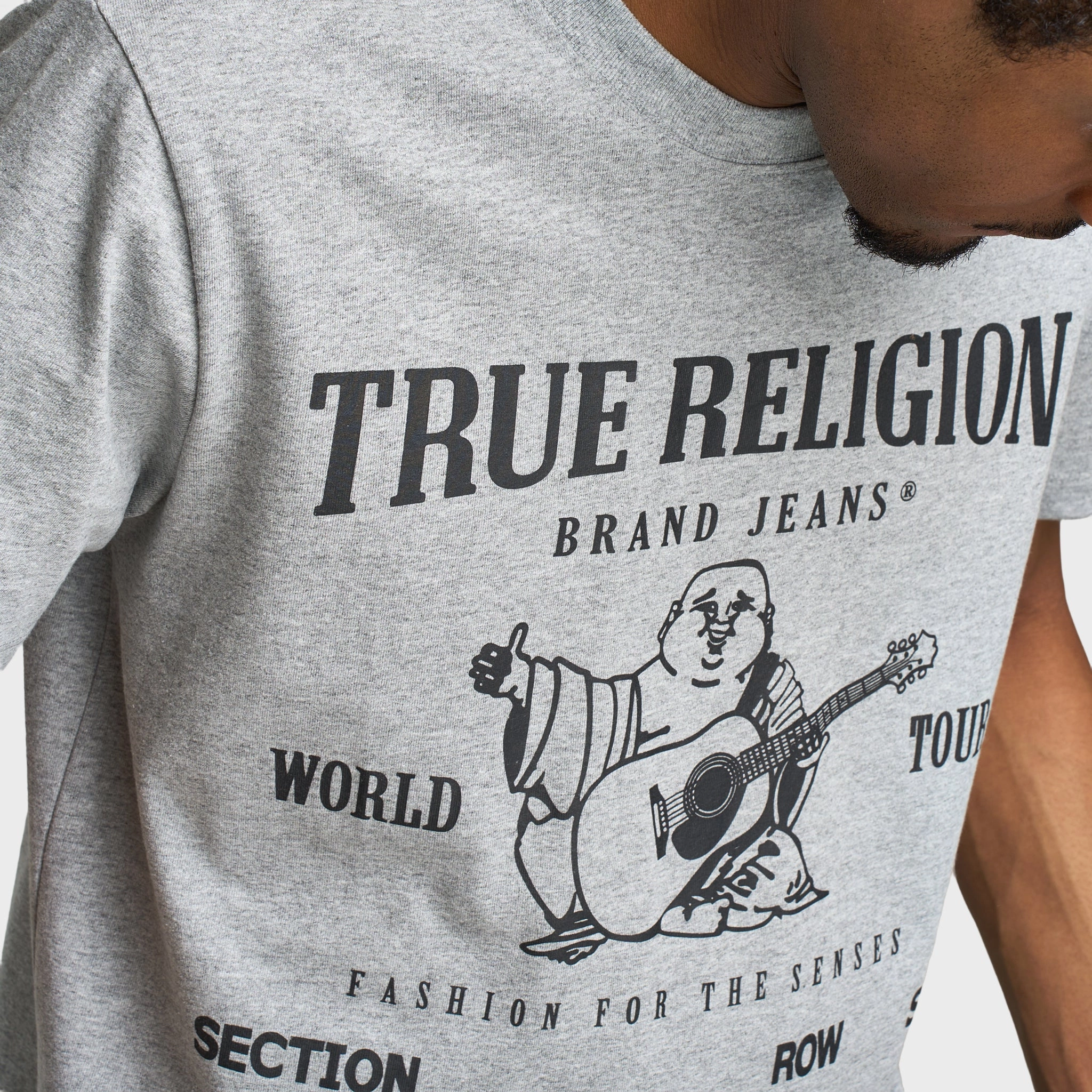 True Religion SRS Graphic Tee / Heather Grey