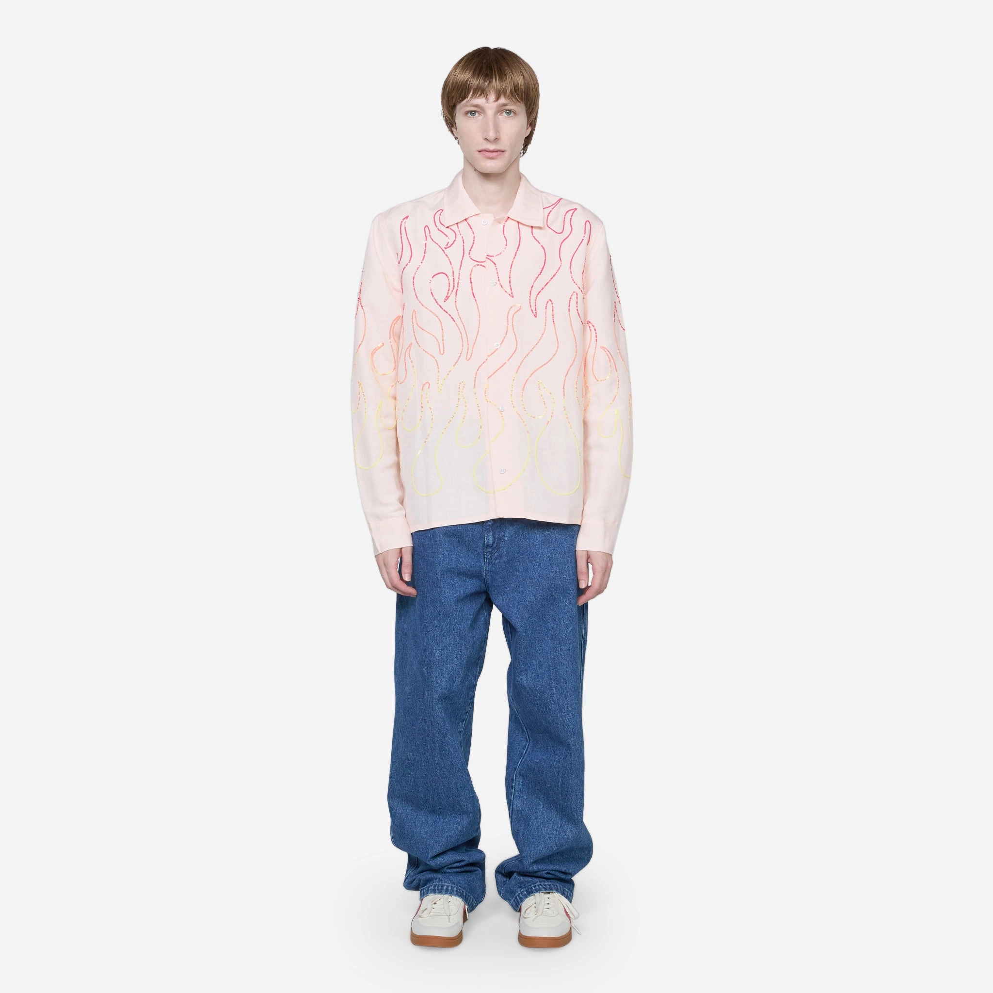 Unisex Perennial Logo Denim Pant Blue