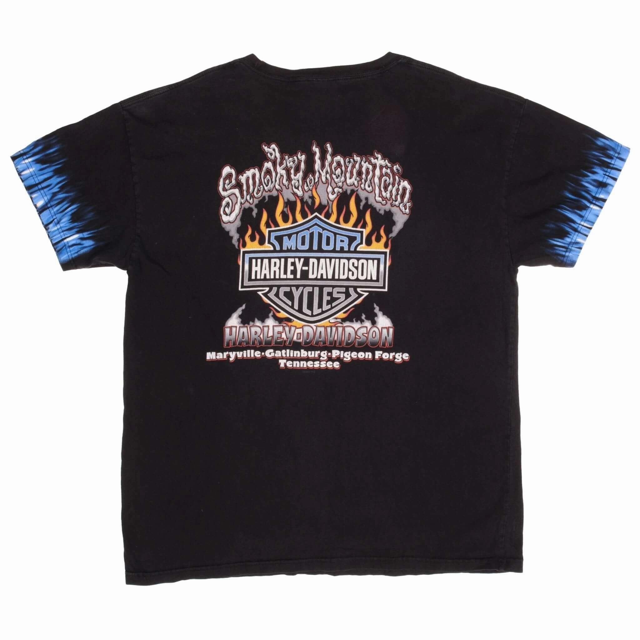 VINTAGE HARLEY DAVIDSON SMOKY MOUNTAIN 2006 TEE SHIRT SIZE XL