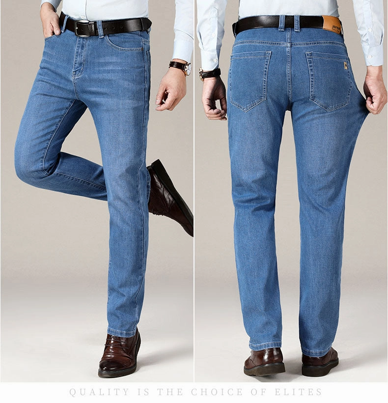 West Louis™ Business Fashion Stretch Straight Work Jeans