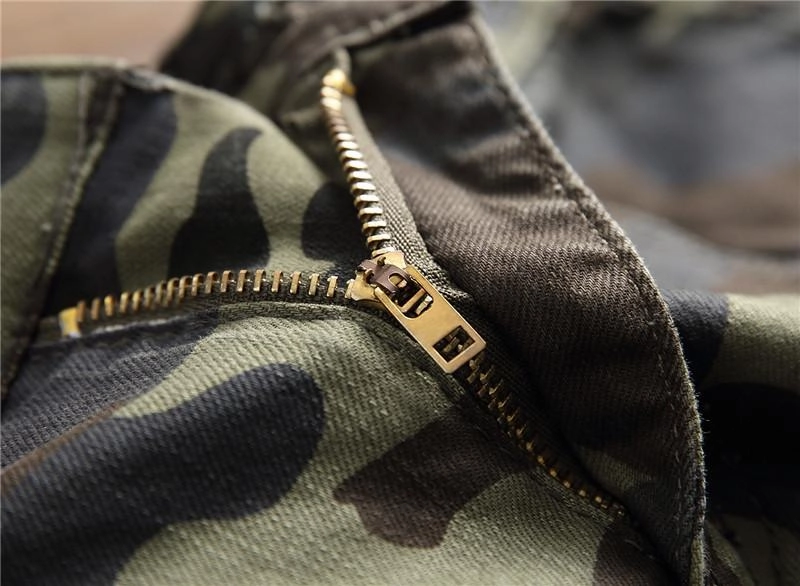 West Louis™ Camo Multi-Pocket Casual Jeans