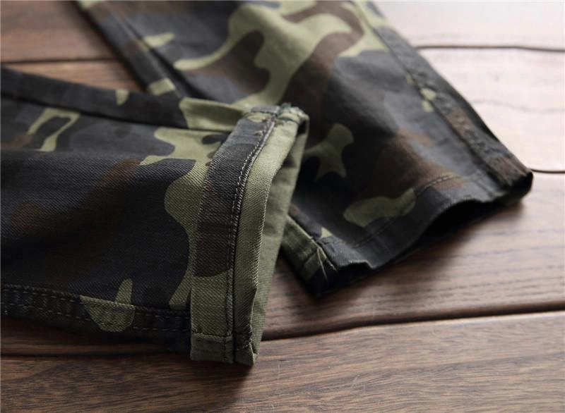West Louis™ Camo Multi-Pocket Casual Jeans