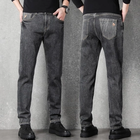 West Louis™ Stretch Slim Fit Fashion Designer Denim Jeans
