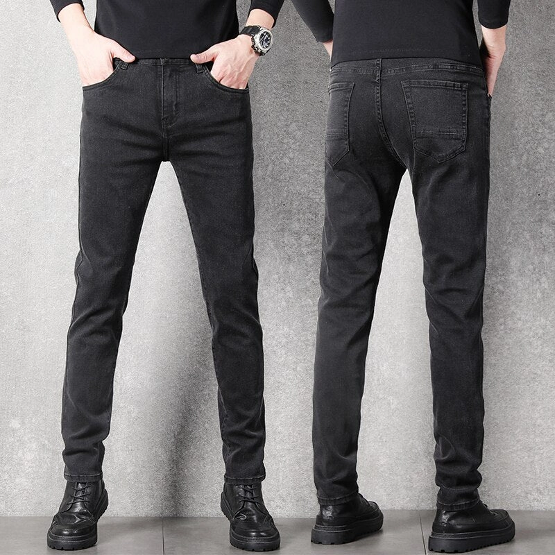 West Louis™ Stretch Slim Fit Fashion Designer Denim Jeans