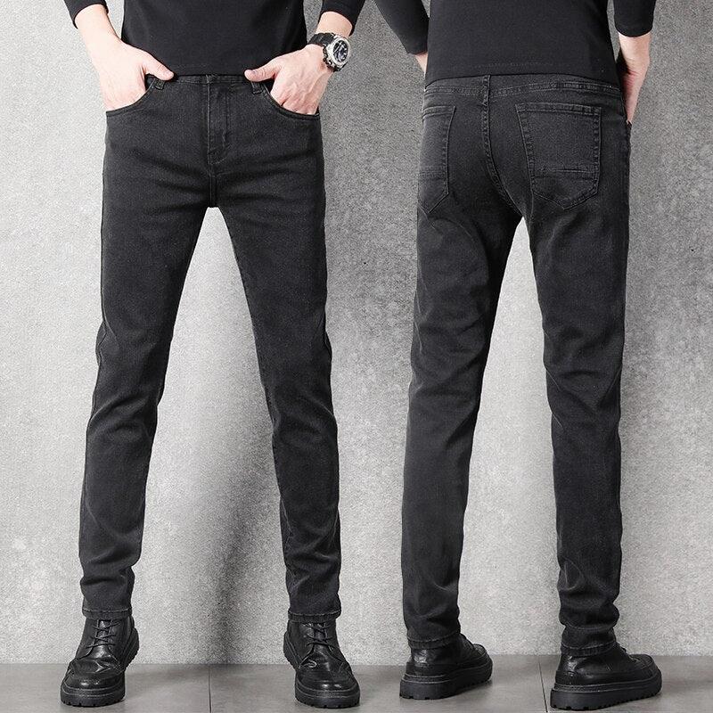 West Louis™ Stretch Slim Fit Fashion Designer Denim Jeans