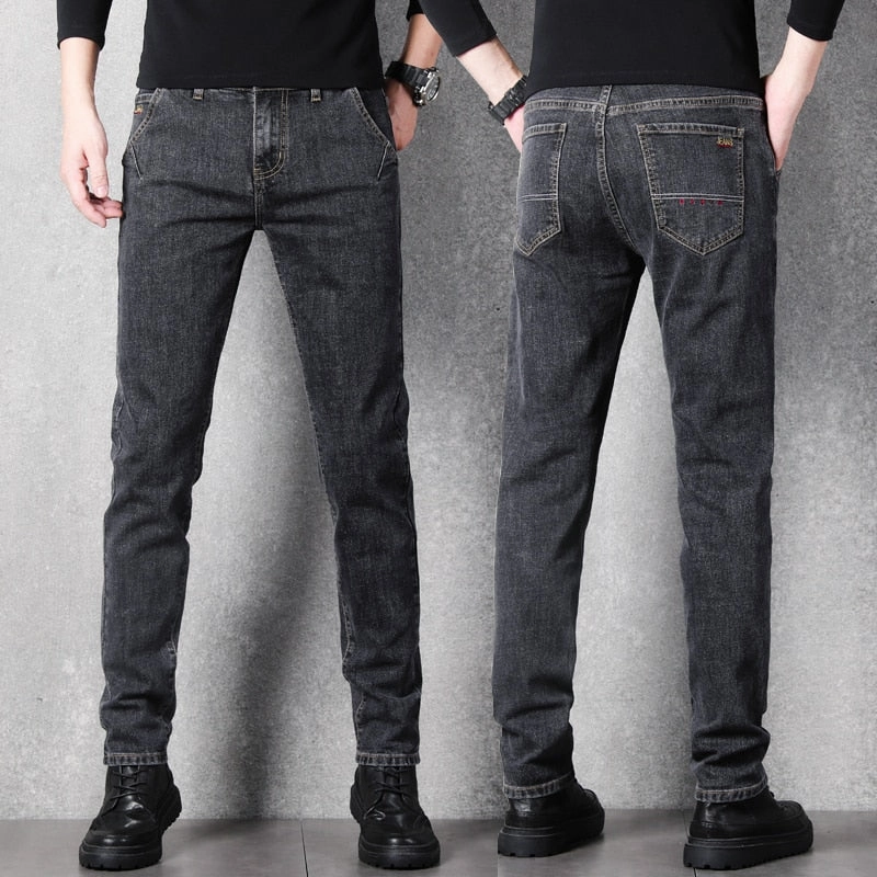 West Louis™ Stretch Slim Fit Fashion Designer Denim Jeans